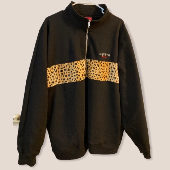 Supreme Leopard Zip Sweater - Picture 3 of 5